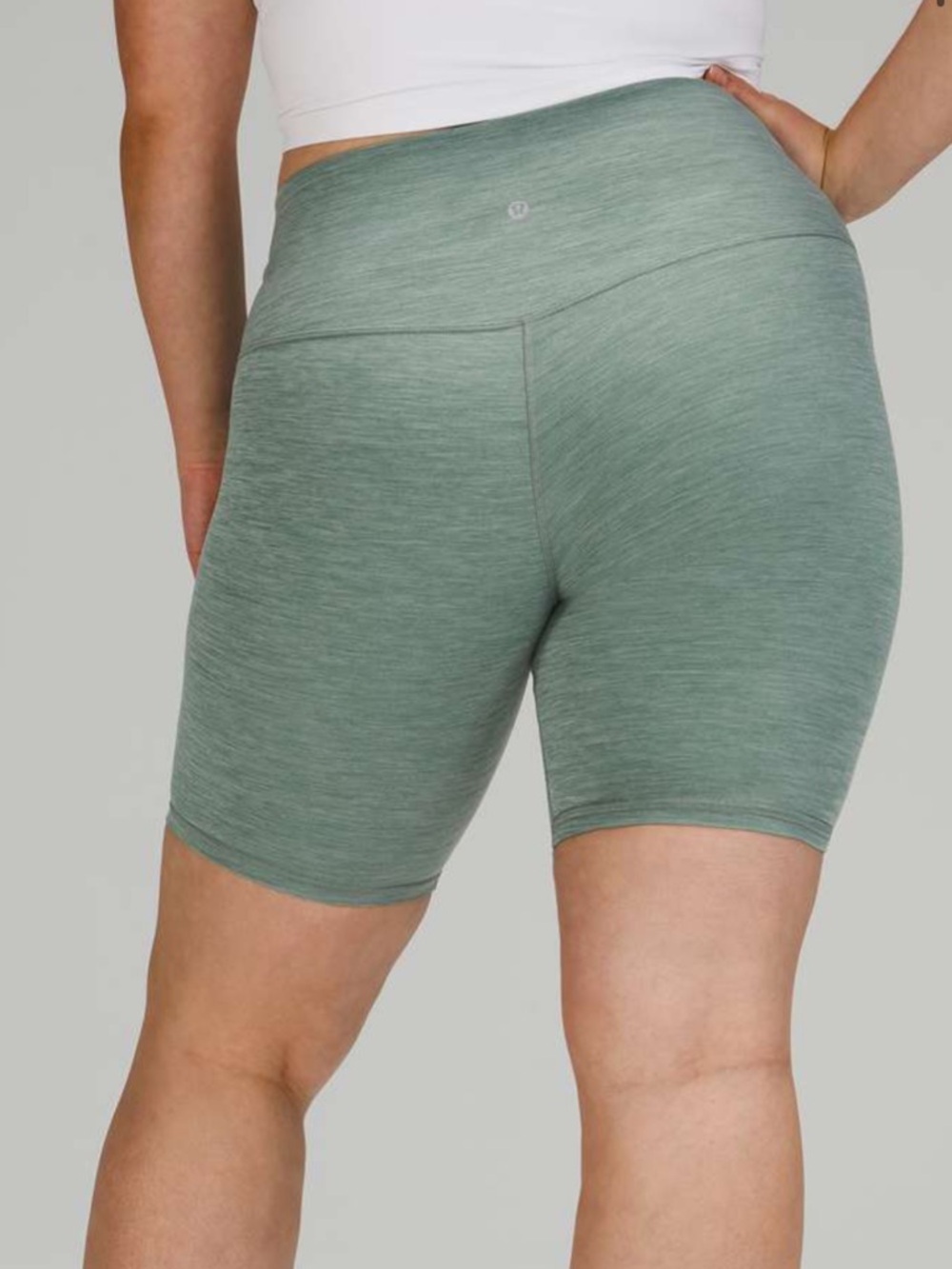 Lululemon Align Short 8" Heathered Tidewater Teal size 6 guc